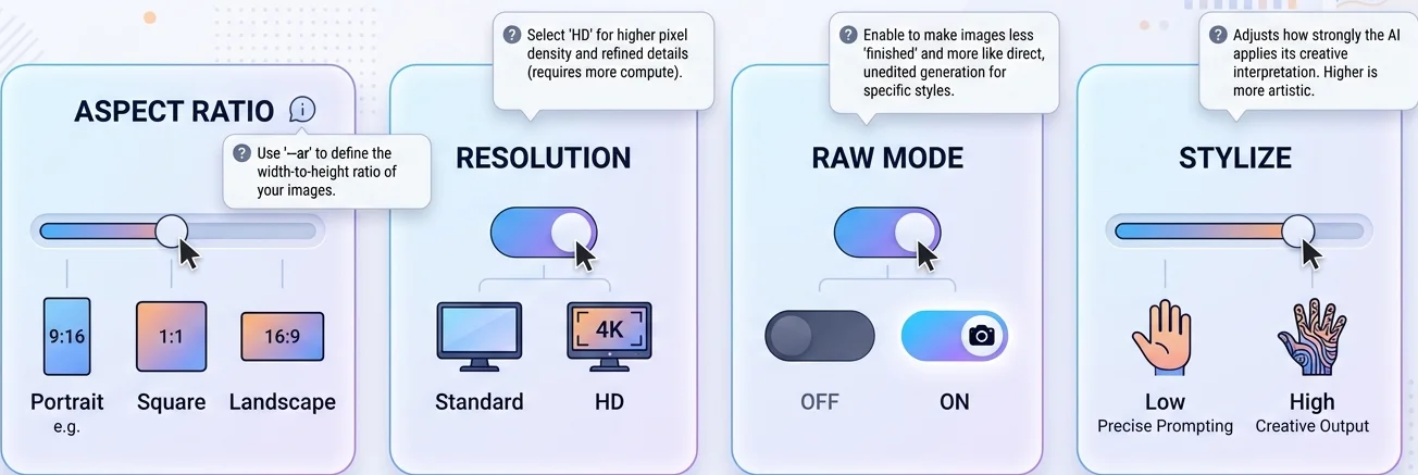 Midjourney Key Settings